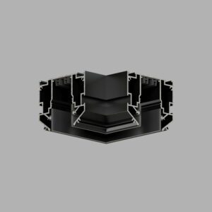 TR2026-BK Угловой элемент 90° трека SMART ONE, алюминий, черный