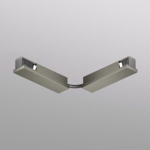 TR5724-DN Электрический коннектор для трека SHINE BASE 90° стена-потолок с поворотом трека под произвольным углом, темный никель, алюминий